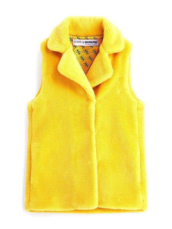 Kids faux fur gilet 2025
