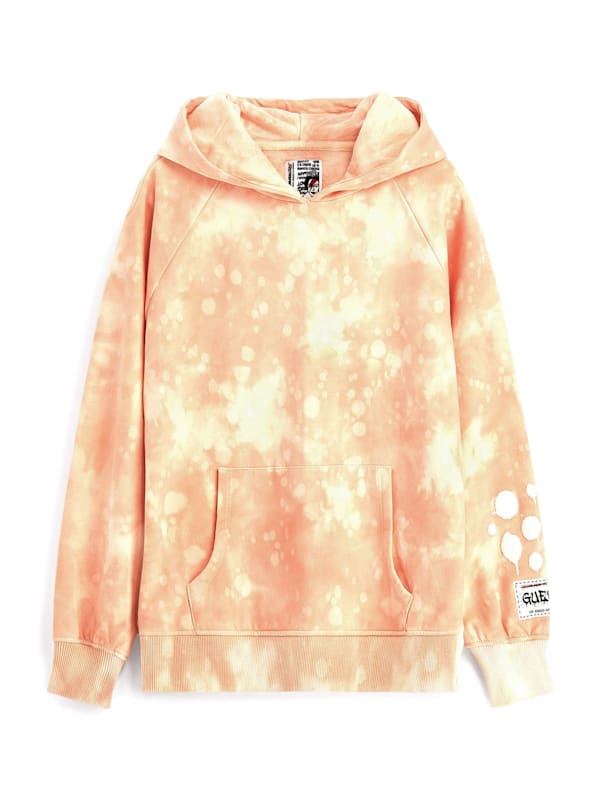 Guess yellow hoodie deals