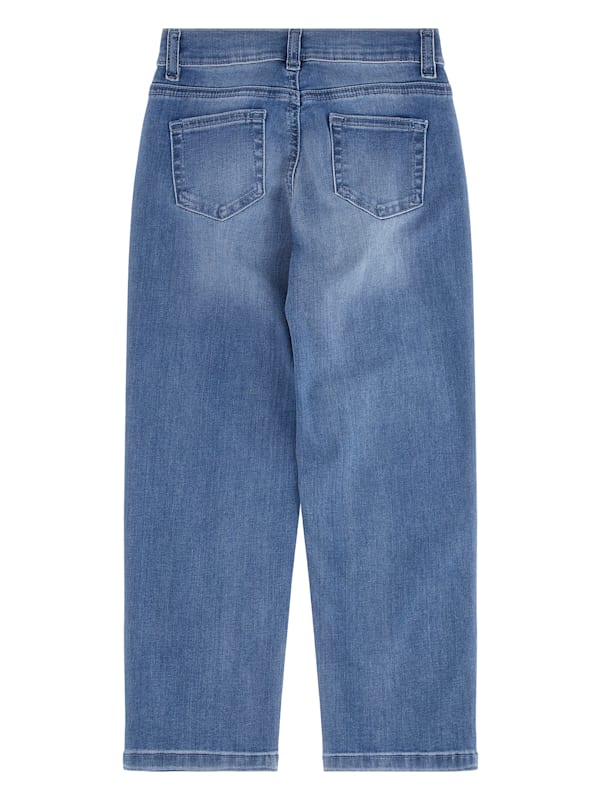 Rhinestone Straight Jeans 7 16 GUESS