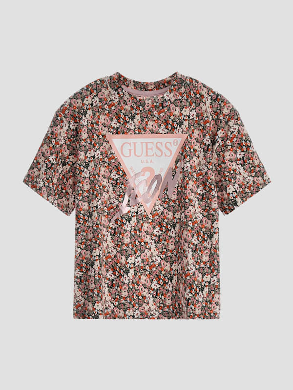 Eco Floral Icon Graphic Tee (7-16) | GUESS