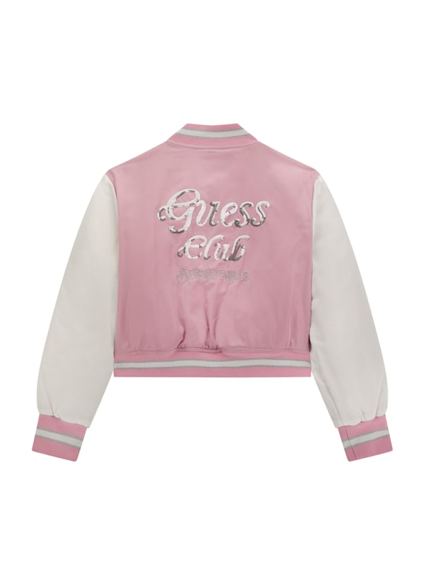 Satin Varsity Jacket 7 16 GUESS Canada