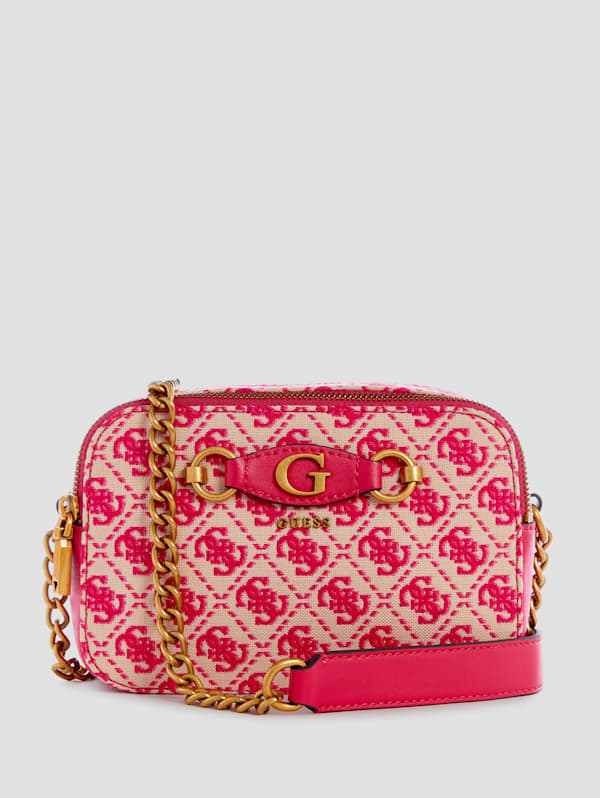 Red Gucci GG Marmont Double Zip Camera Bag