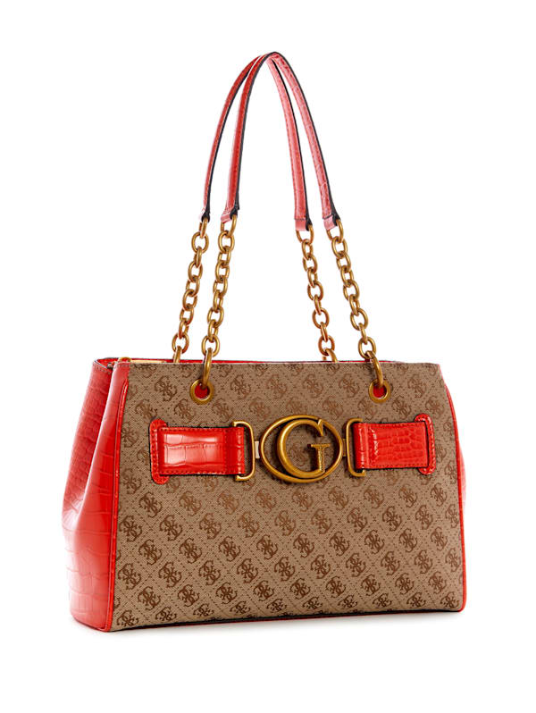 GUESS RED SHOULDER BAG/ TOTE - NEW