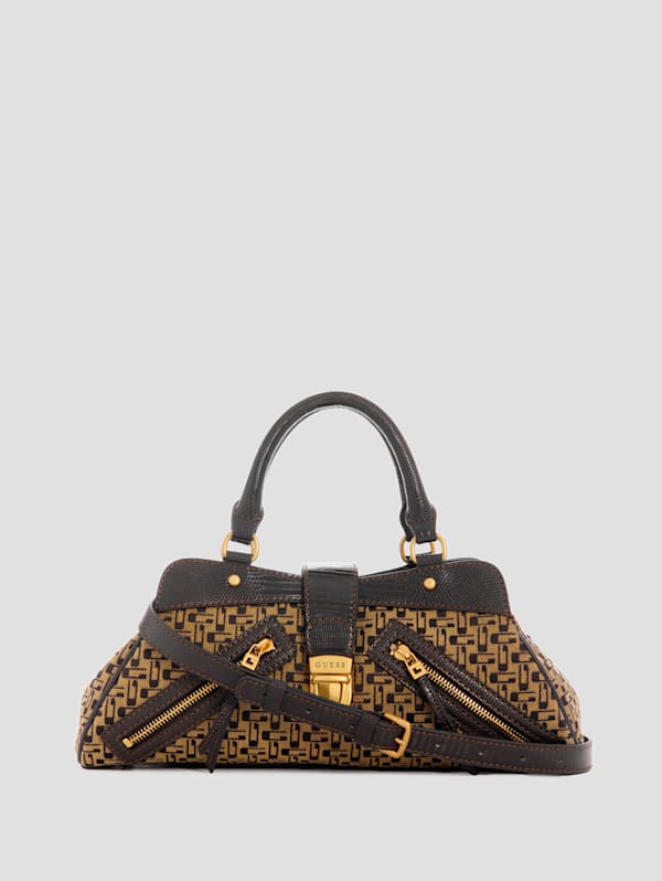 Guess vintage top box satchel