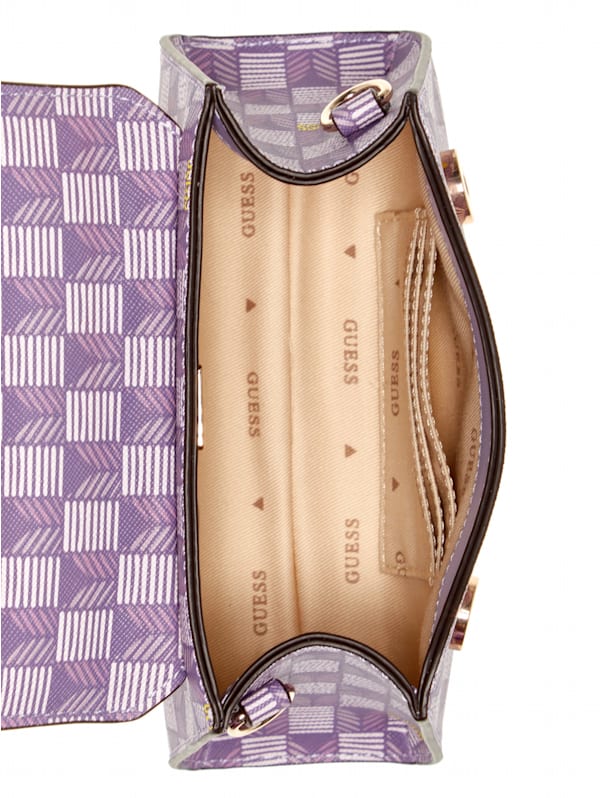 Hallie Mini Fold Over Flap Bag GUESS