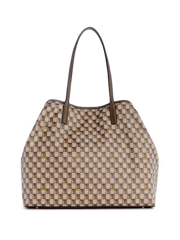 GUESS G Wave Large Tote Set Brown One Size