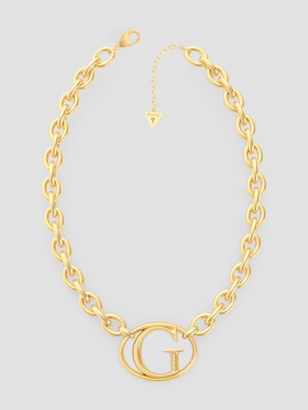 Guess necklace gold store