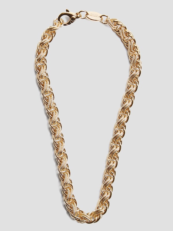 Gold Tone Grumetta Mini Necklace GUESS Canada