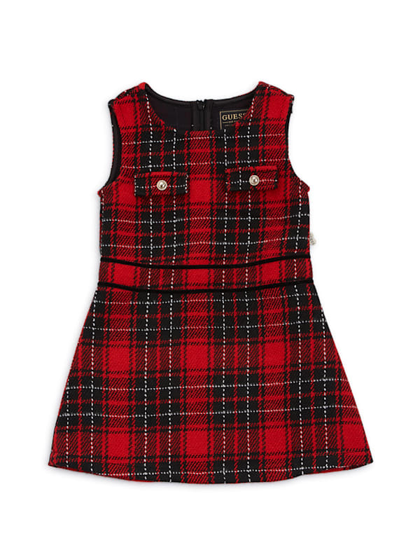 Kids tartan dress top