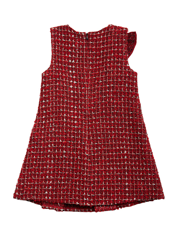 Zara red tweed dress shop
