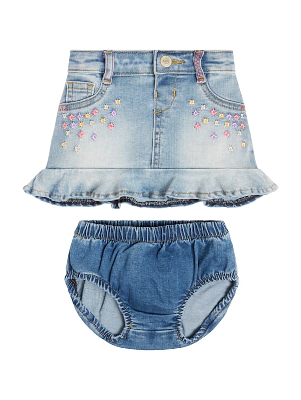 Baby girl jean skirt clearance
