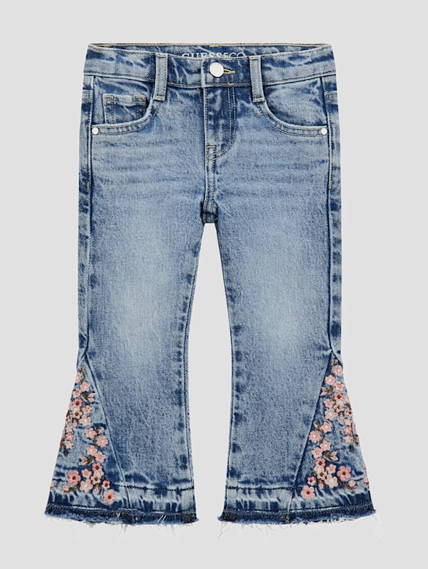 Eco Embroidered Flare Jeans (2-7)