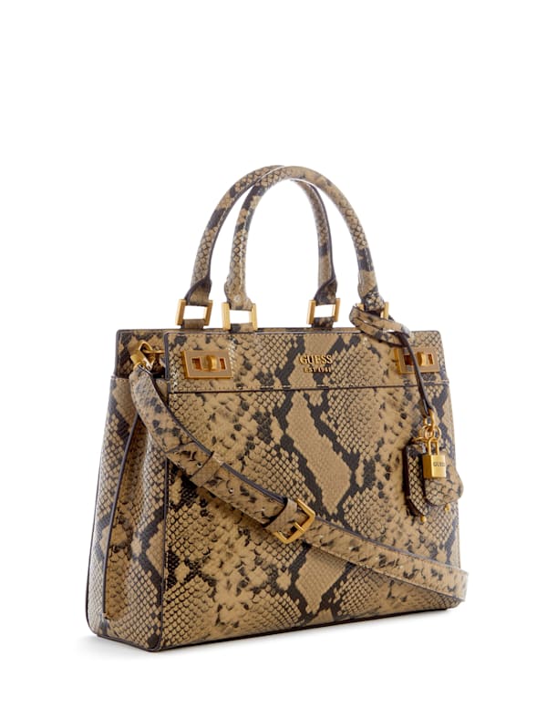 Guess snakeskin handbag discount
