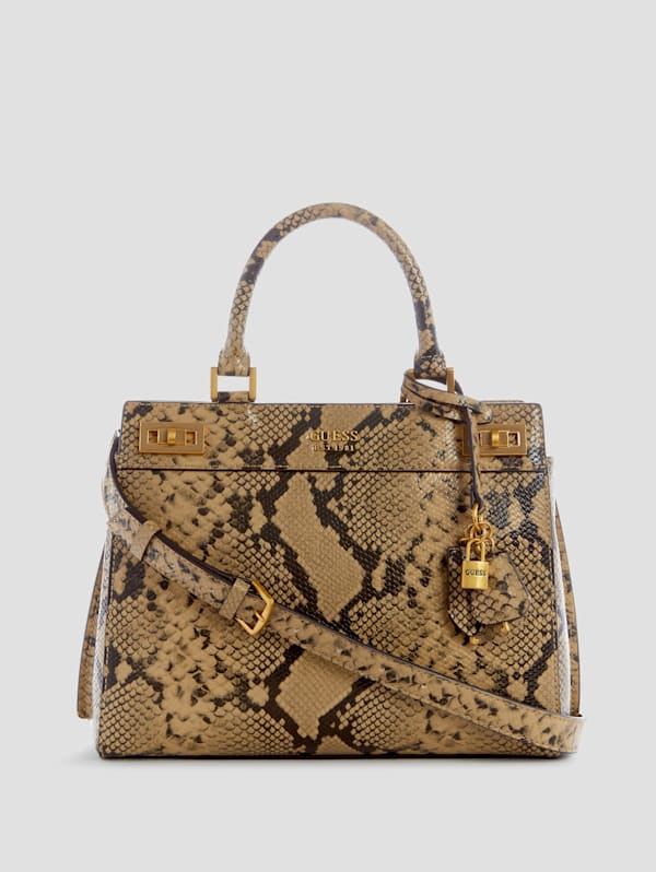 Snakeskin satchel top