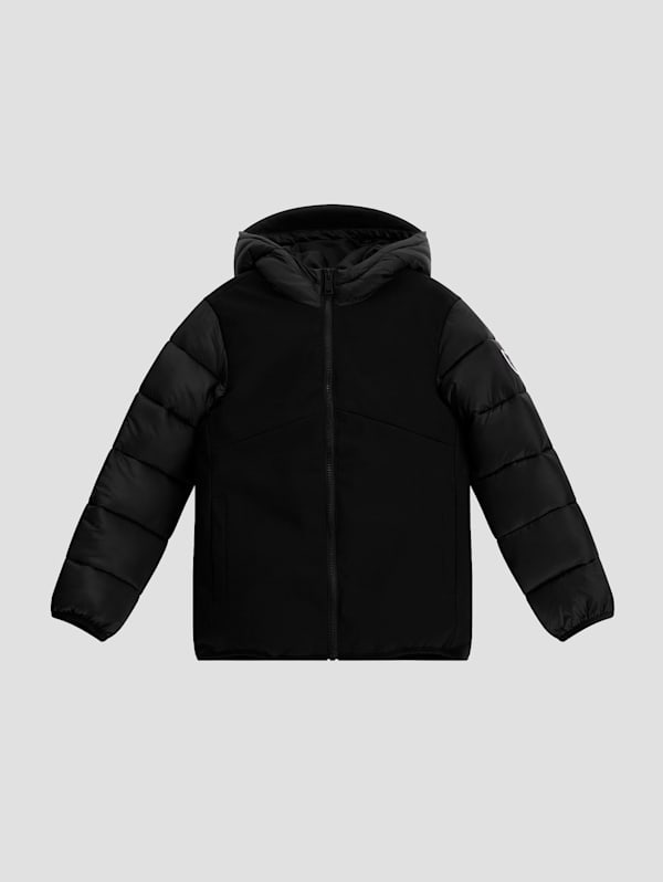 Mixed Media Hooded Jacket (7-16)