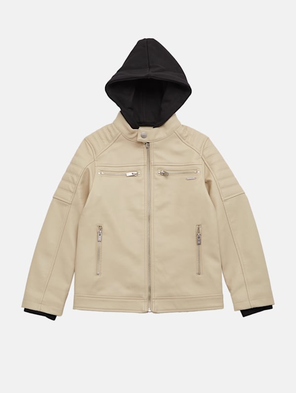 Guess factory leather jacket online
