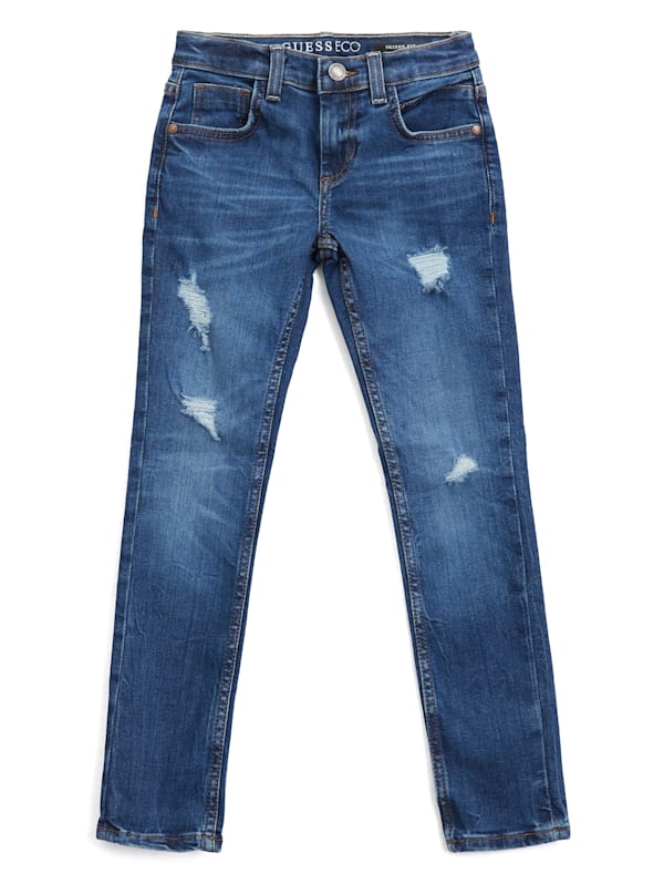 Dark Navy Distressed Jeggings - Women's