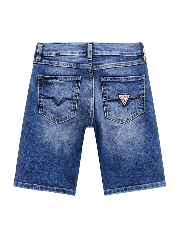 Guess Big Boys 8 18 Embroidered Graffiti Denim Shorts 16