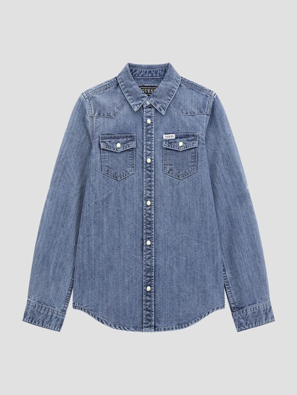 Guess chambray shirt store
