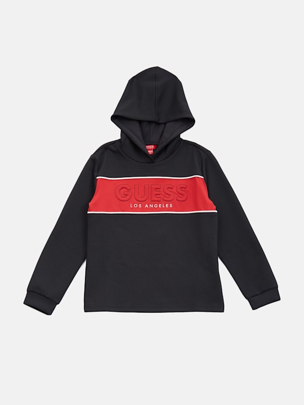 Guess red hoodie new arrivals