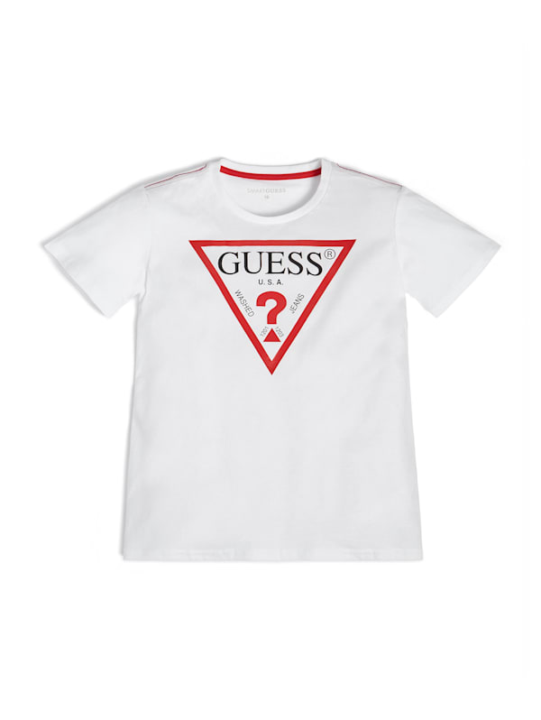 Guess logo tee deals