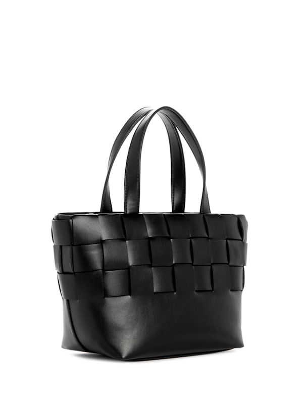 Factory Bordizzo Woven Small Satchel Black One Size