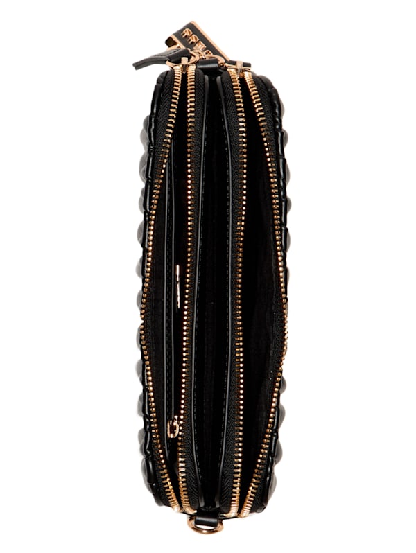 Factory Fluer Mini Double Zip Crossbody Black One Size