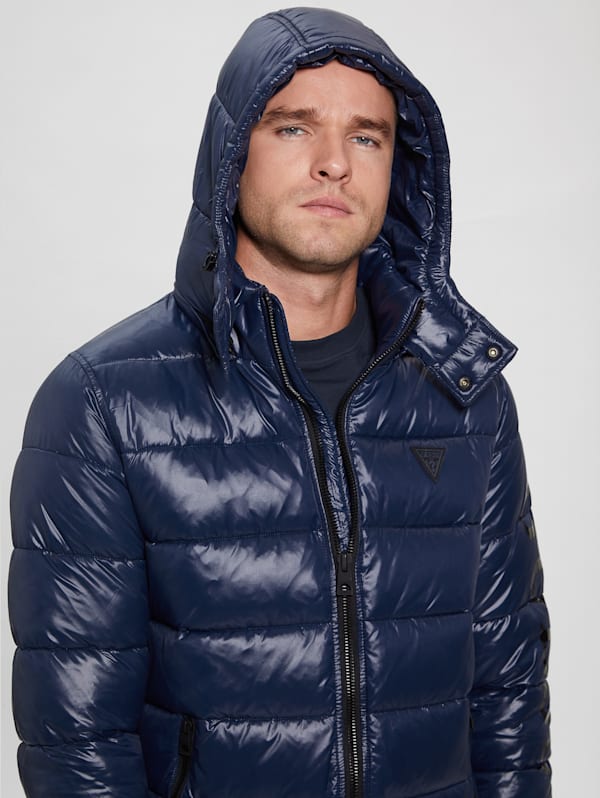 Guess mason shop hooded puffer jacket