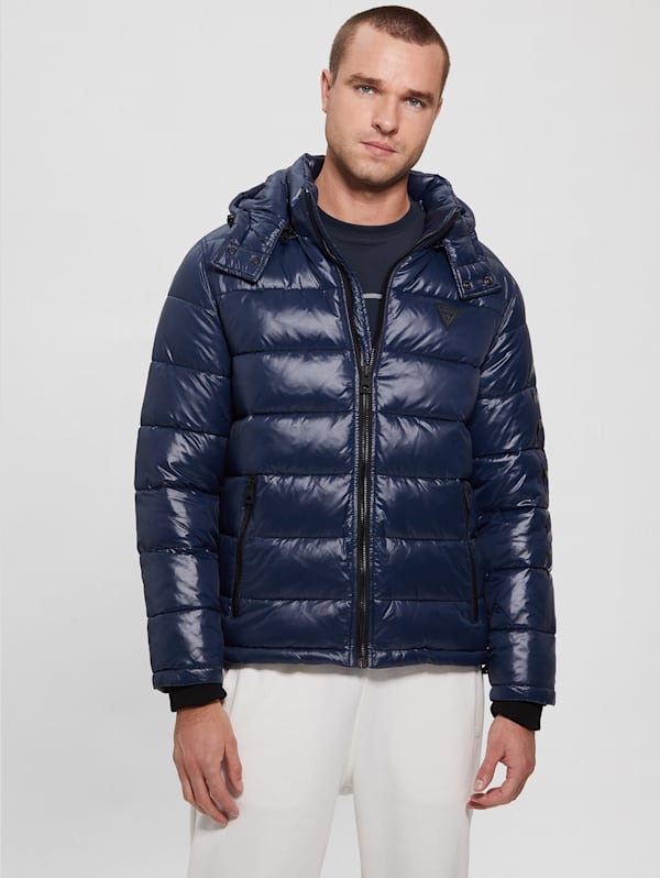 Guess mason hooded puffer jacket sale