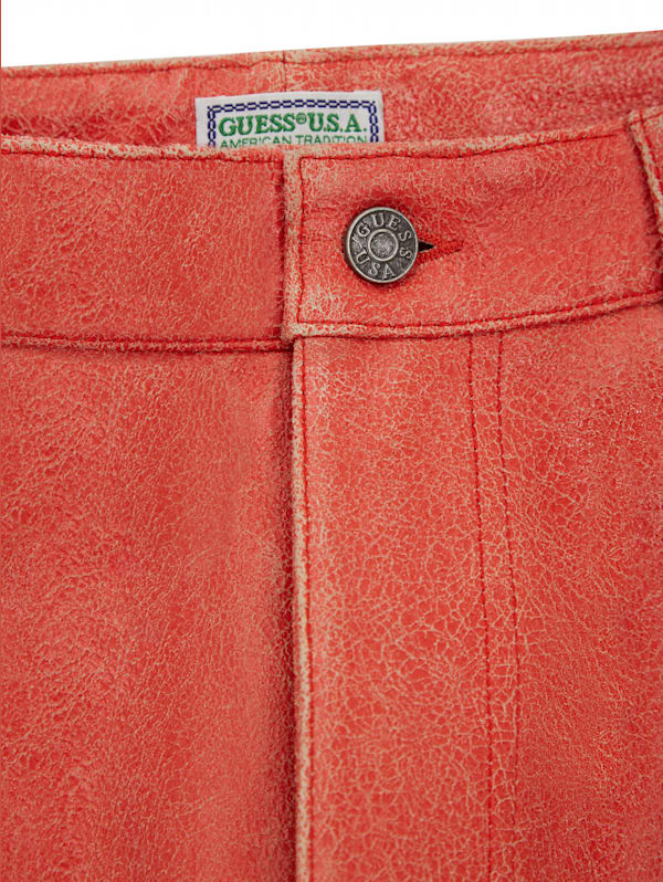 Cracked Leather Pants GUESS