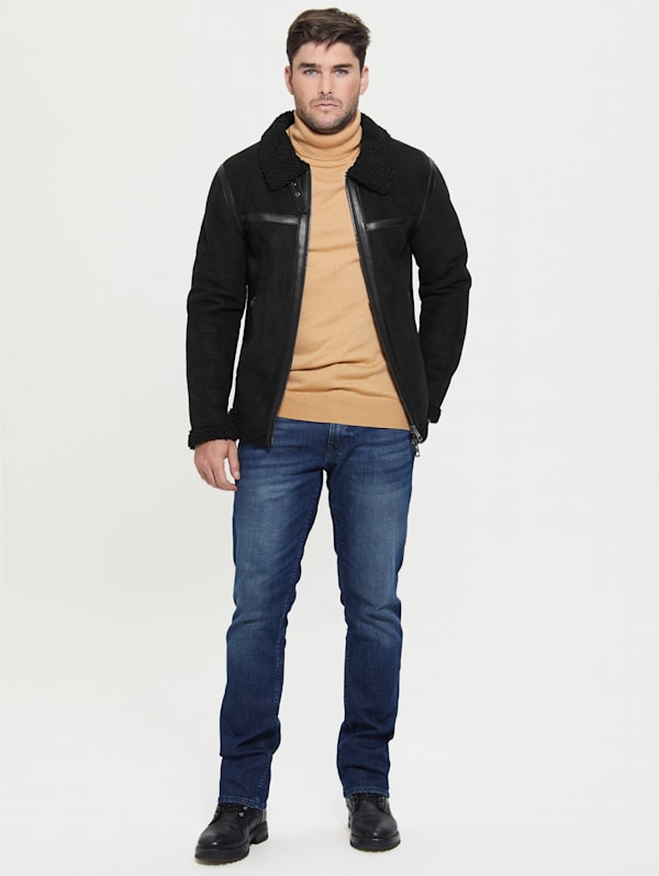Guess shearling jacket discount