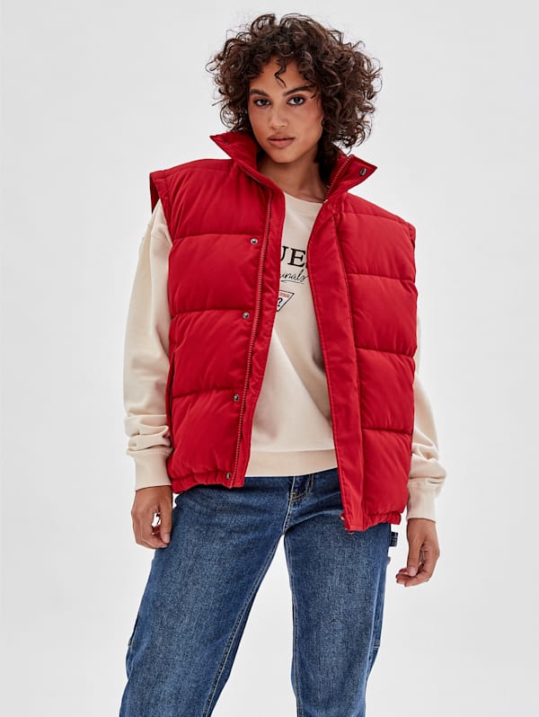 Red jacket guess hot sale