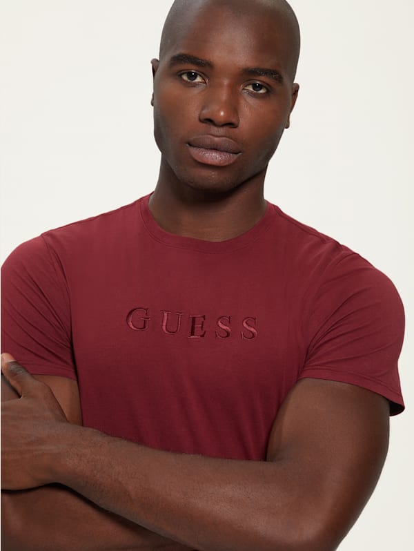 Guess store burgundy shirt