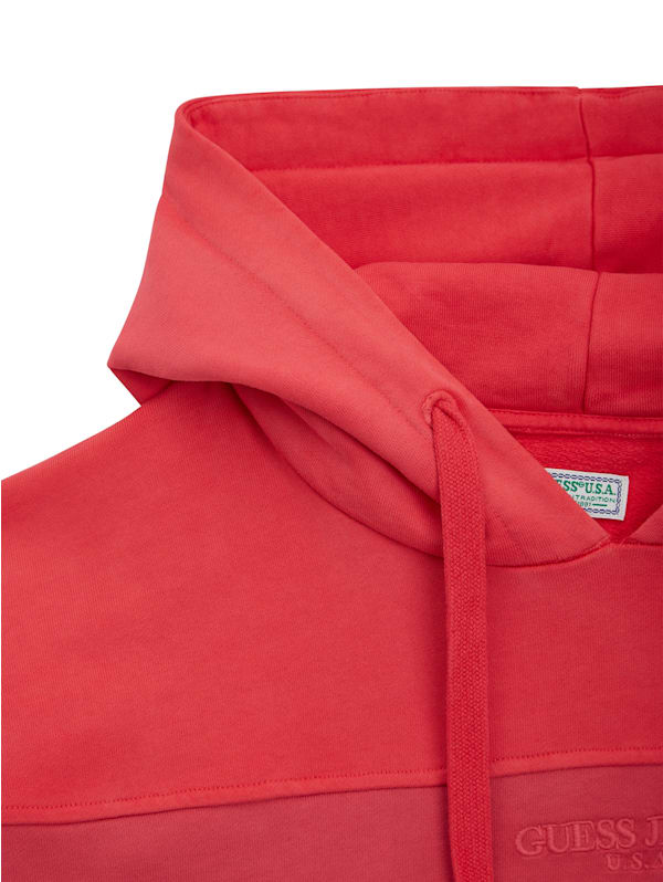 Red guess hoodie sales