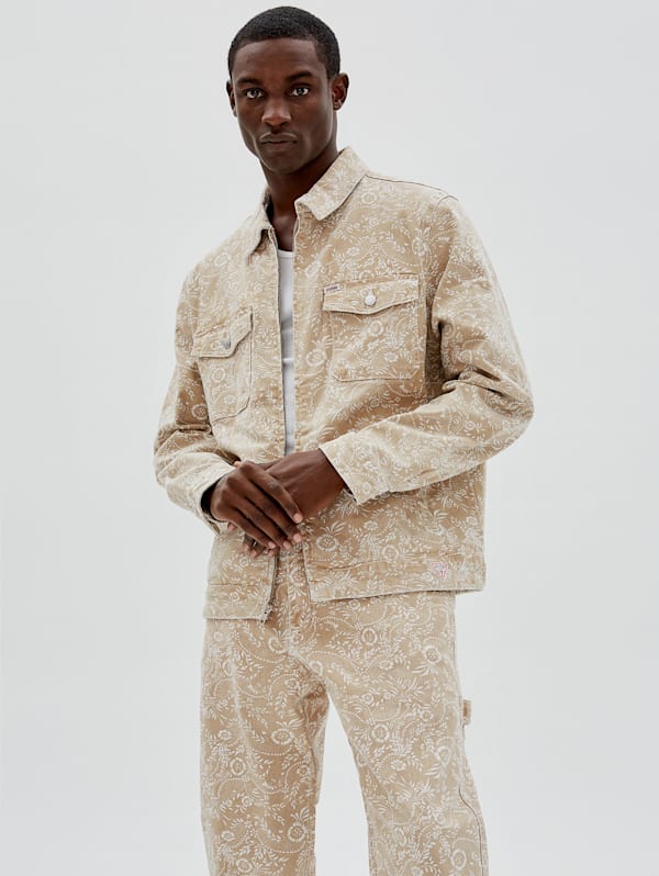 Bandana Print Clothing Men, Men's Casual Jacket