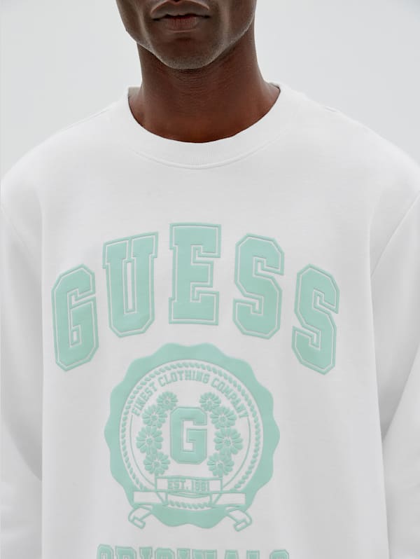 Guess jeans white sweatshirt best sale