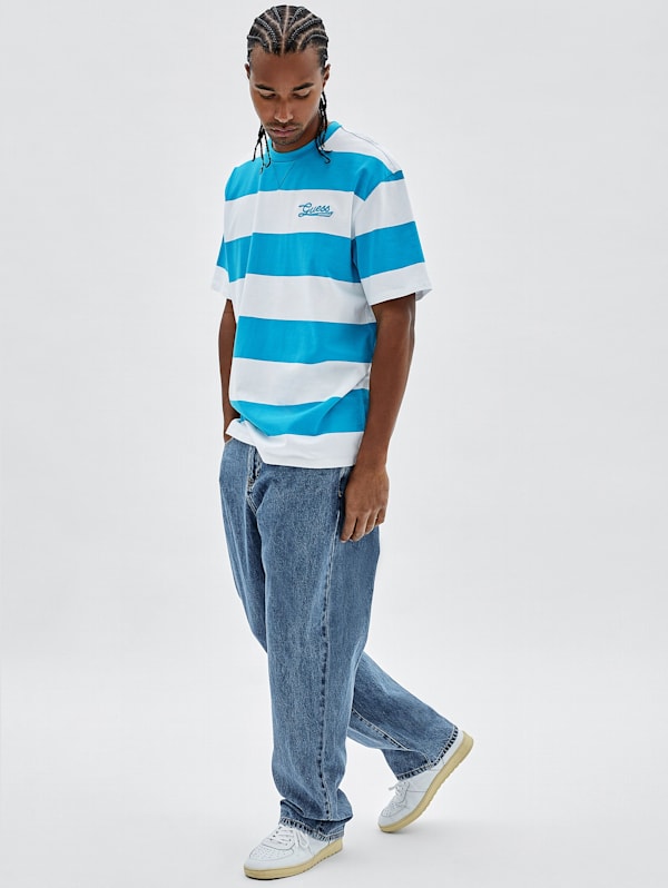 Guess originals walden striped top crew tee