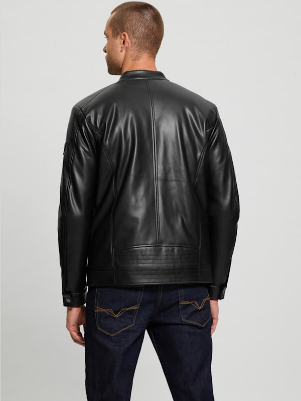 Faux-Leather Biker Jacket | GUESS