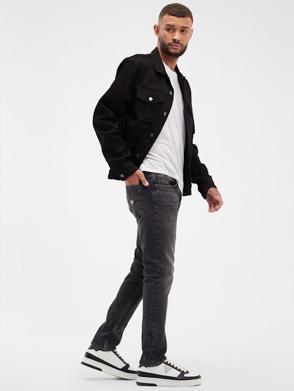 Guess black jean jacket cheap