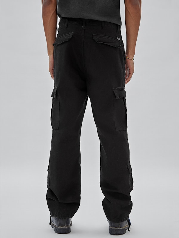 Guess cargo pants mens clearance