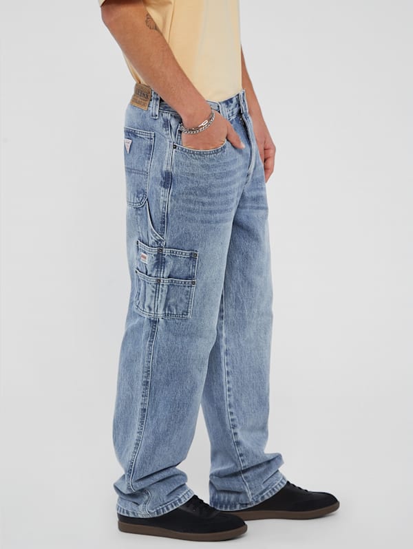 Guess Originals carpenter jeans in mid wash