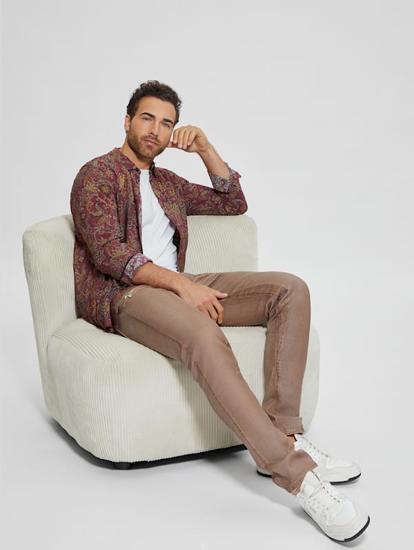 Eco Sandwash Jacobean Shirt | GUESS