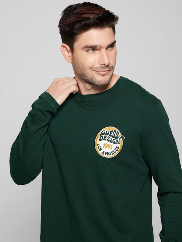 Green guess deals t shirt