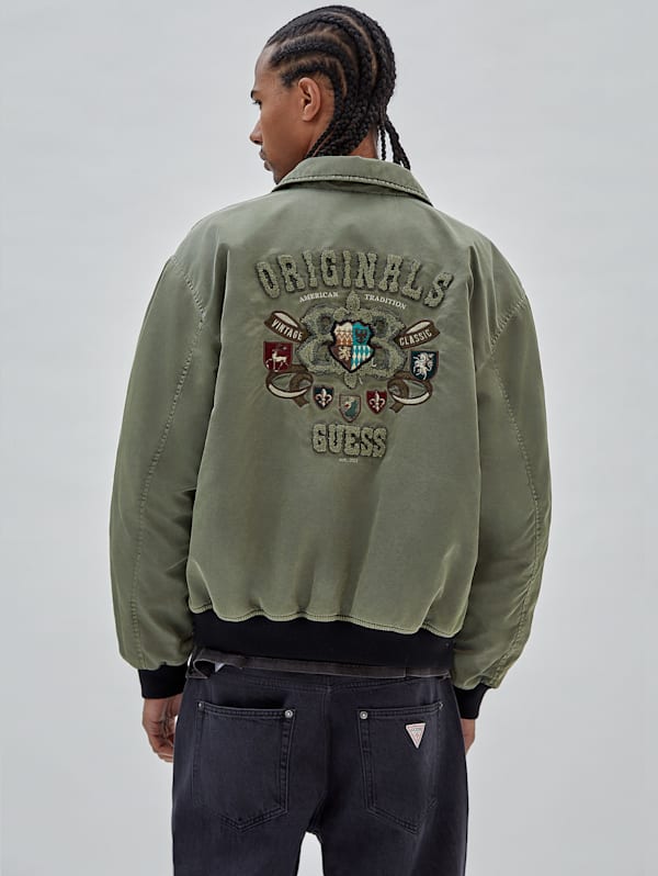 Guess olive top green jacket