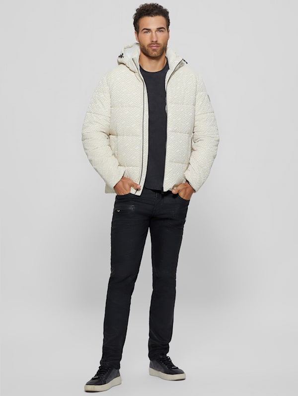 Guess mason shop hooded puffer jacket