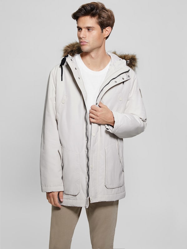 Guess yoko hooded parka new arrivals