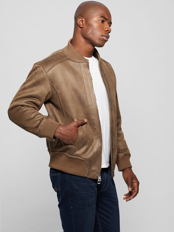 Guess men's aviator jacket cheap
