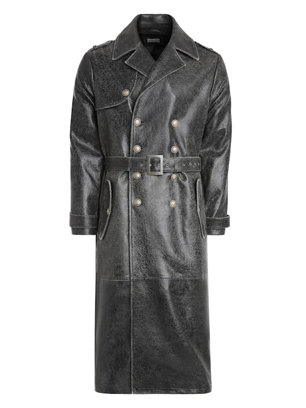 Guess trench coat mens sale