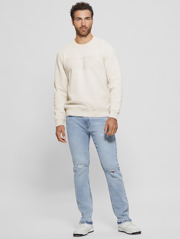 Eco Beau Crewneck Fleece Sweatshirt | GUESS