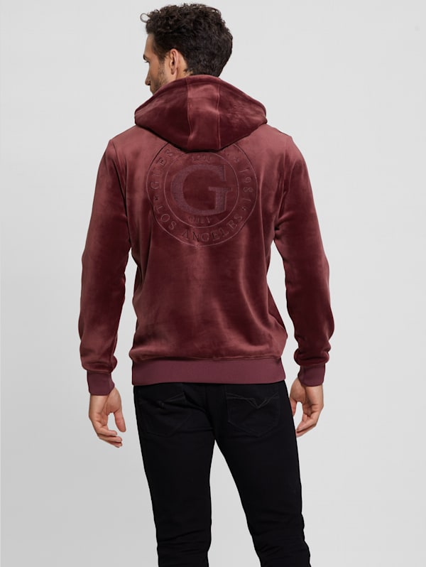 Guess hoodie red discount